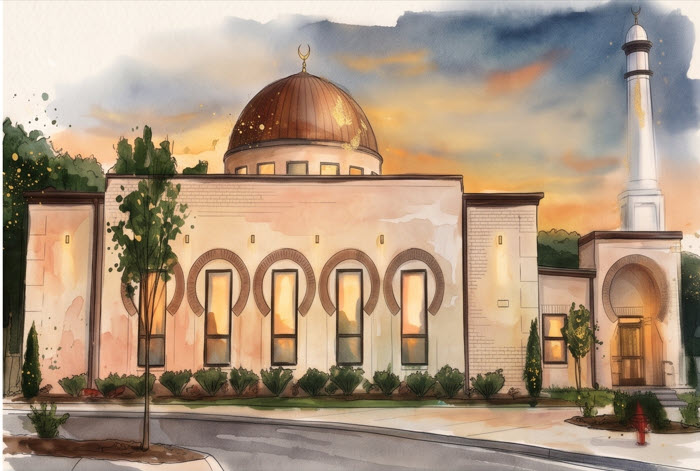 Placeholder image, to be replaced with a photo of the prayer hall